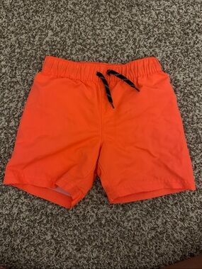 Old Navy Boys Bright Orange Swim Trunks
